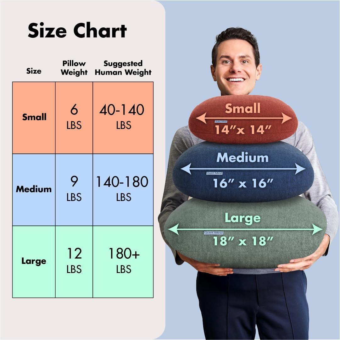 Small Chili Oil Memory Foam Weighted Pillow