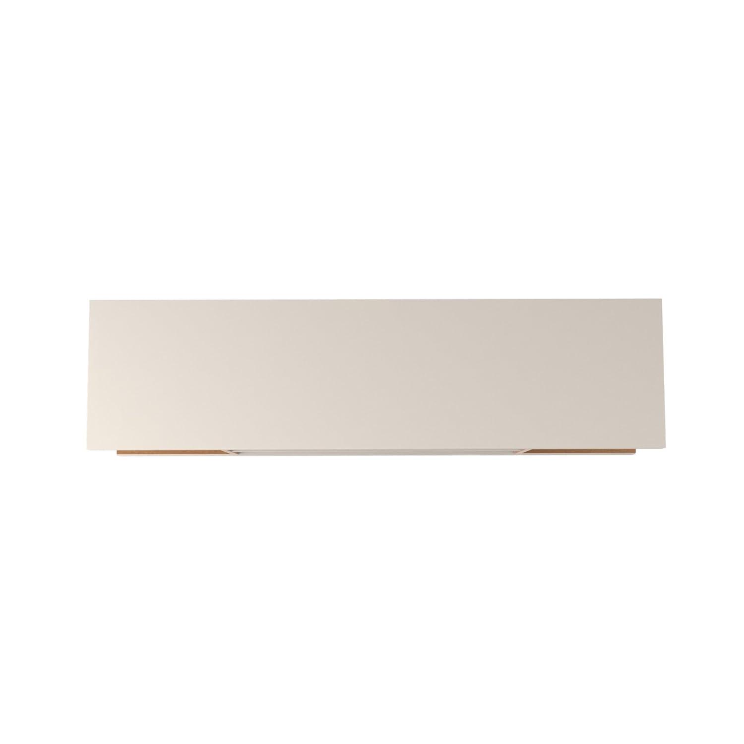 Manhattan Comfort Utopia Splayed Wooden Legs and 4 Shelves TV Stand for TVs up to 50" Maple Cream/Off-White - Manhattan Comfort