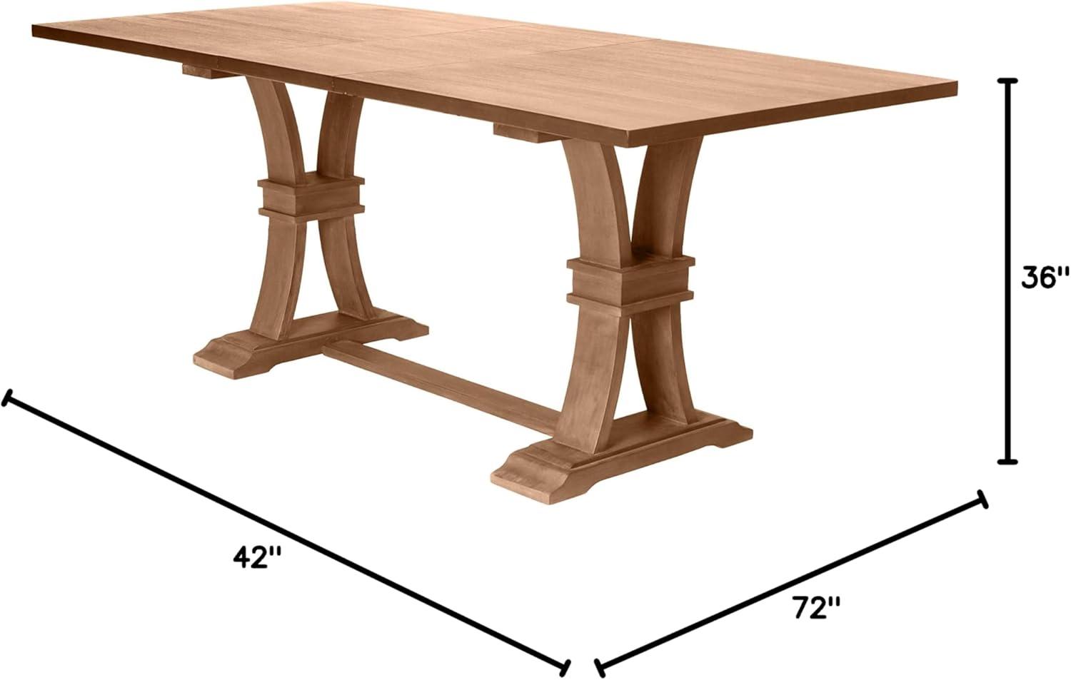 Rustic Reclaimed Wood Extendable Counter Height Dining Table