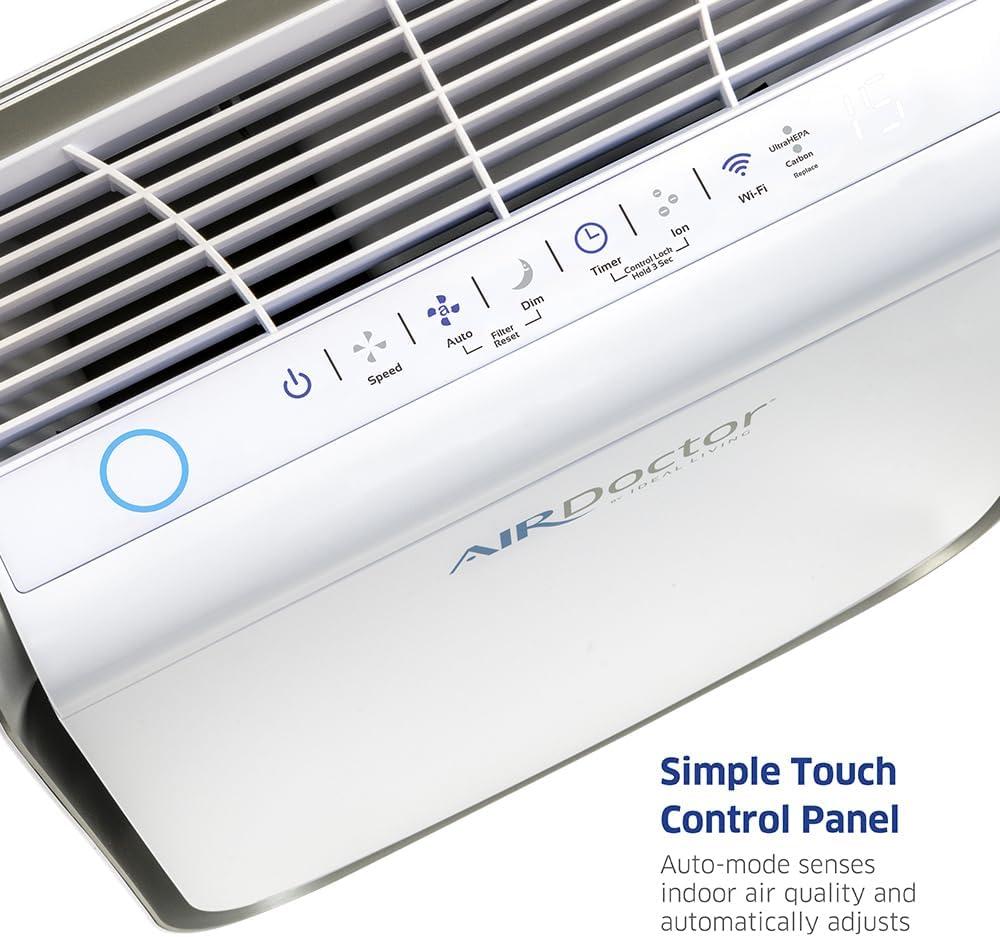 Air Doctor AIRDOCTOR 2000i Smart Purifier Small & Medium rooms 3-Stage Filtration Pre-Filter UltraHEPA Carbon