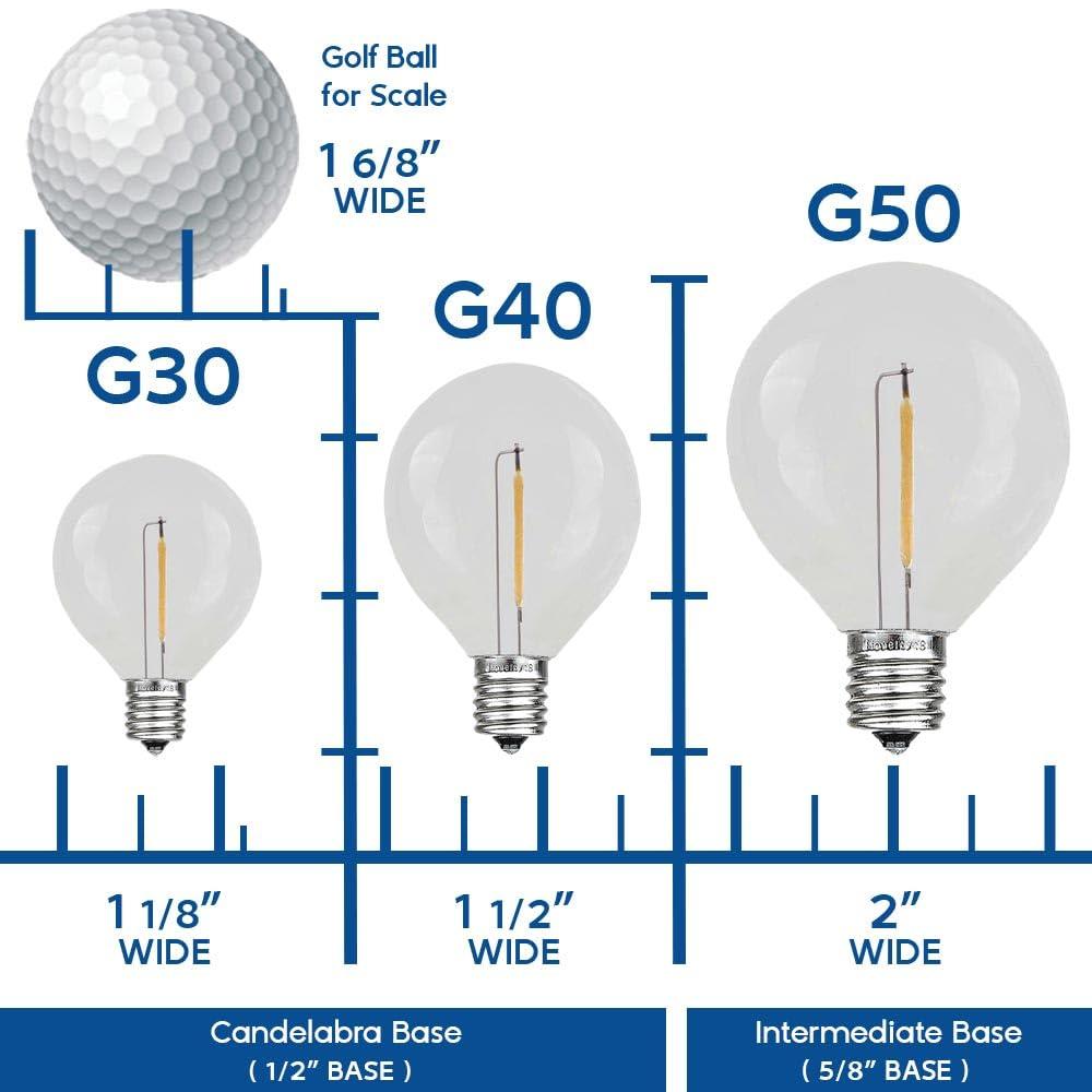 5 Watt G40 E12/Candelabra Incandescent Bulb