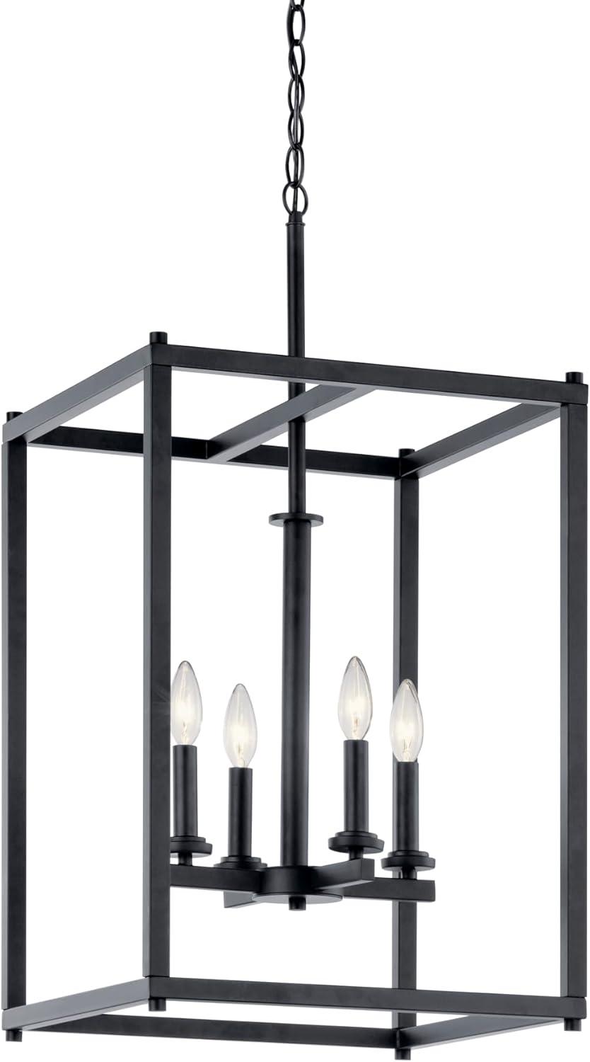 Kichler 43998 Crosby 4 Light 16" Wide Taper Candle Pendant - Black