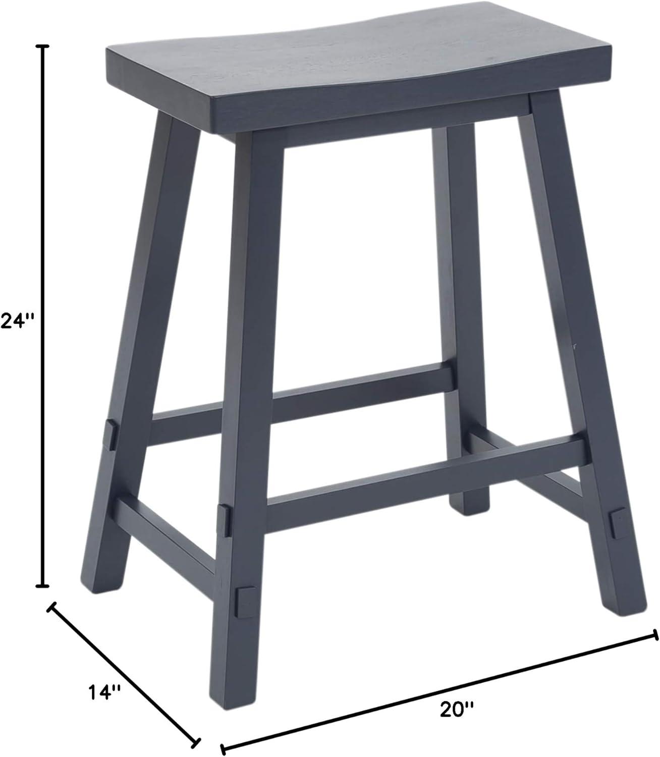 Liberty Furniture Industries 24 Inch Sawhorse Counter Stool- Navy