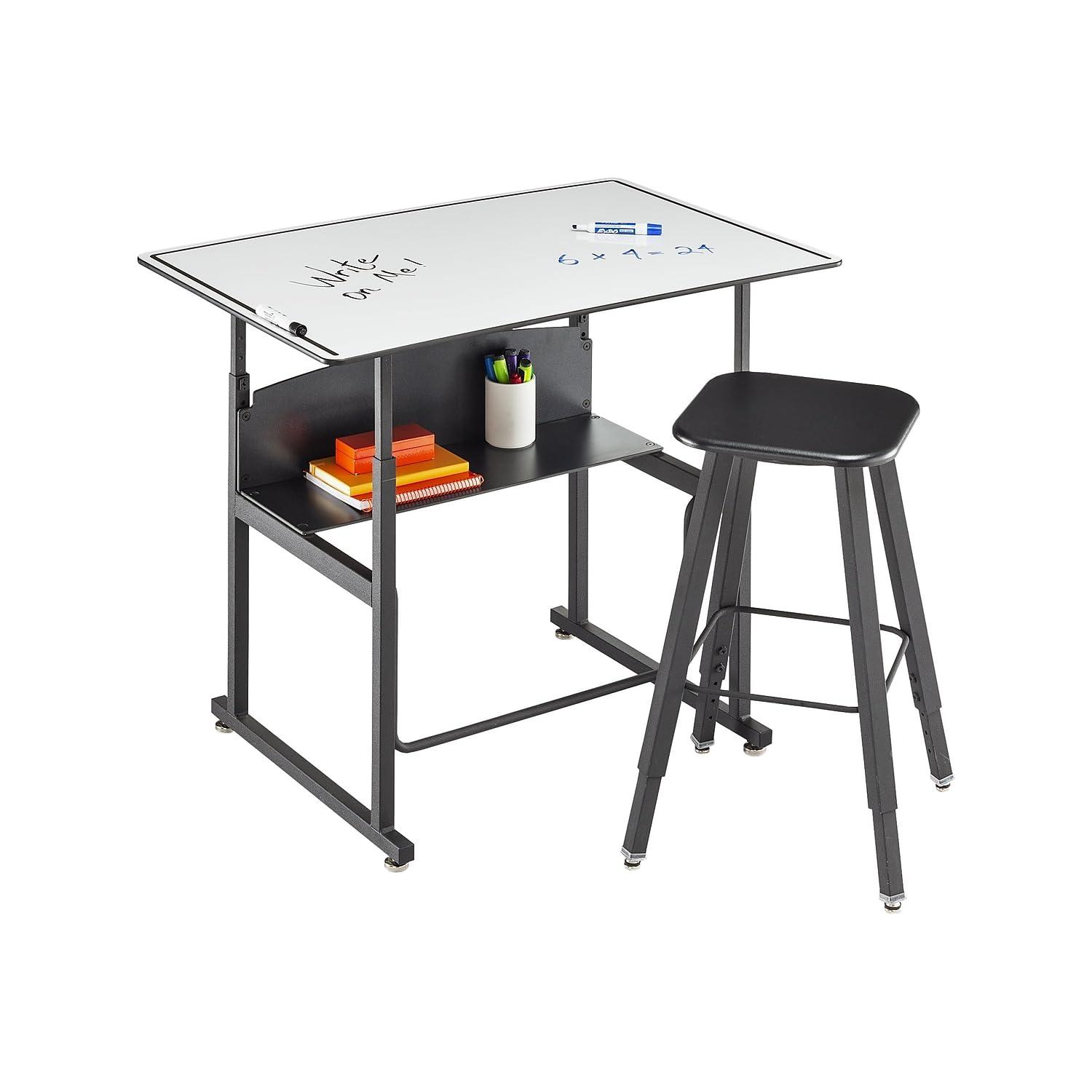 Safco Products Company AlphaBetter® Metal Adjustable Height Open Front Desk & Reviews | Wayfair