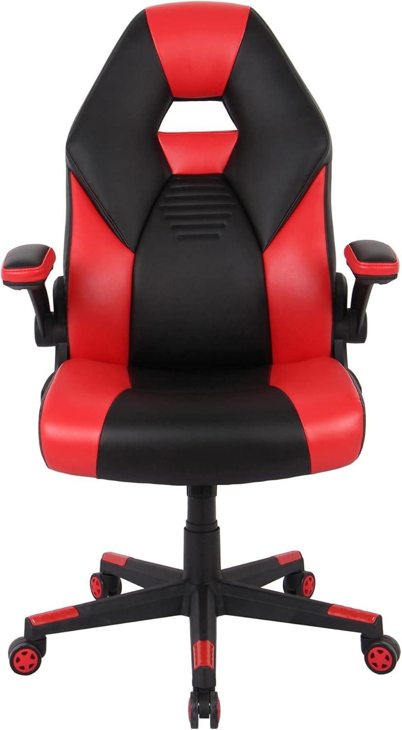 RGX Black and Red Faux Leather High-Back Gaming Chair