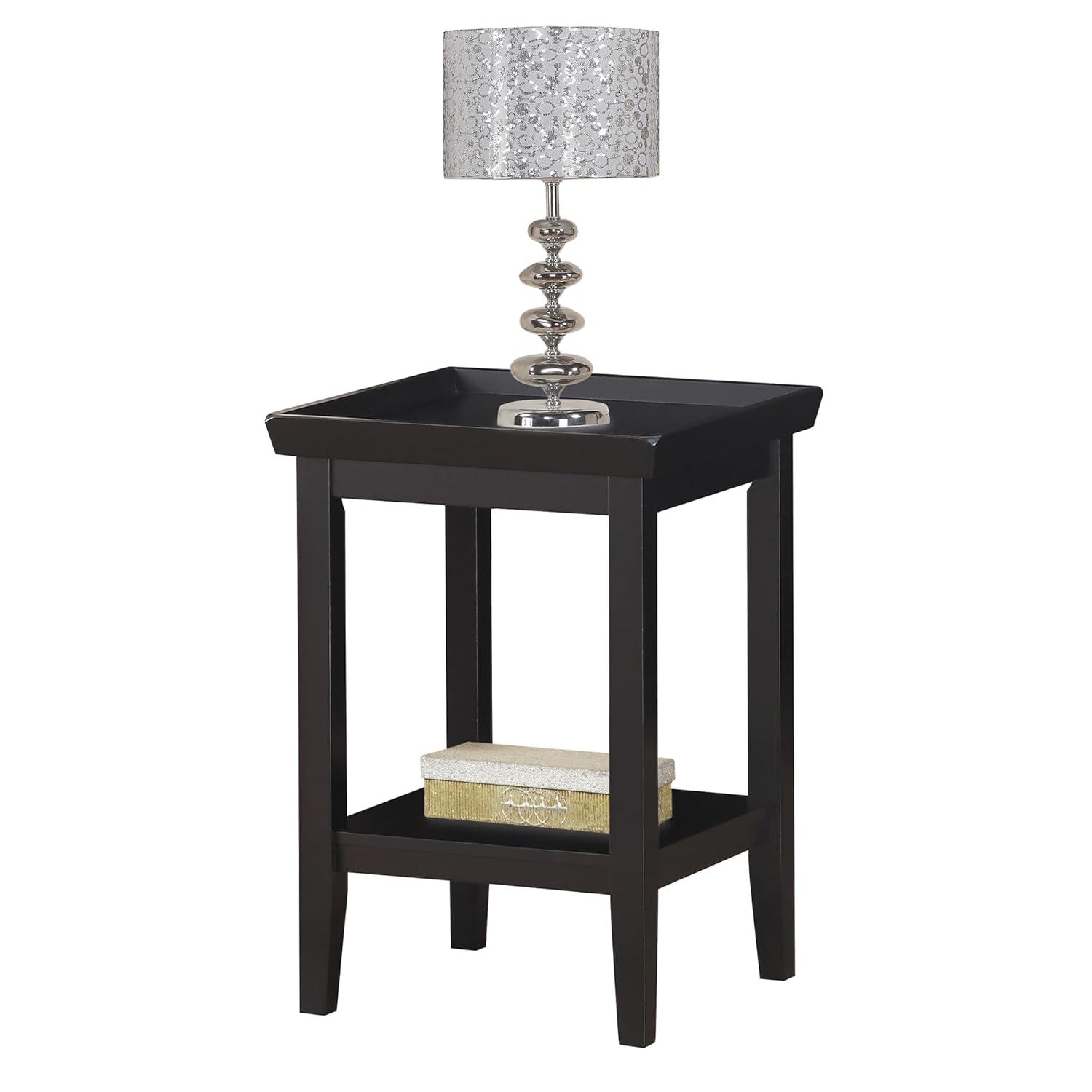 Ledgewood End Table with Shelf, Gray