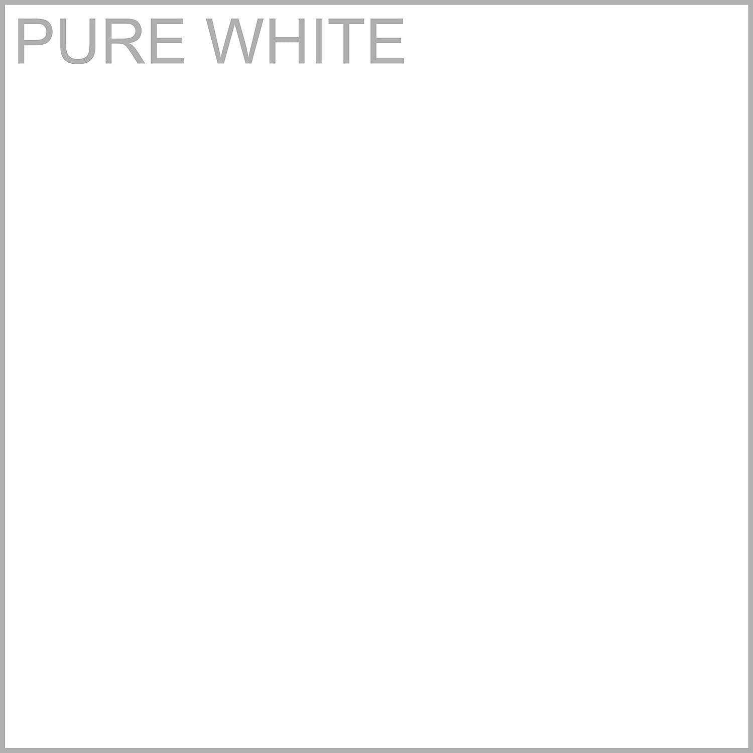 Contemporary Pure White Adjustable 5-Shelf Bookcase