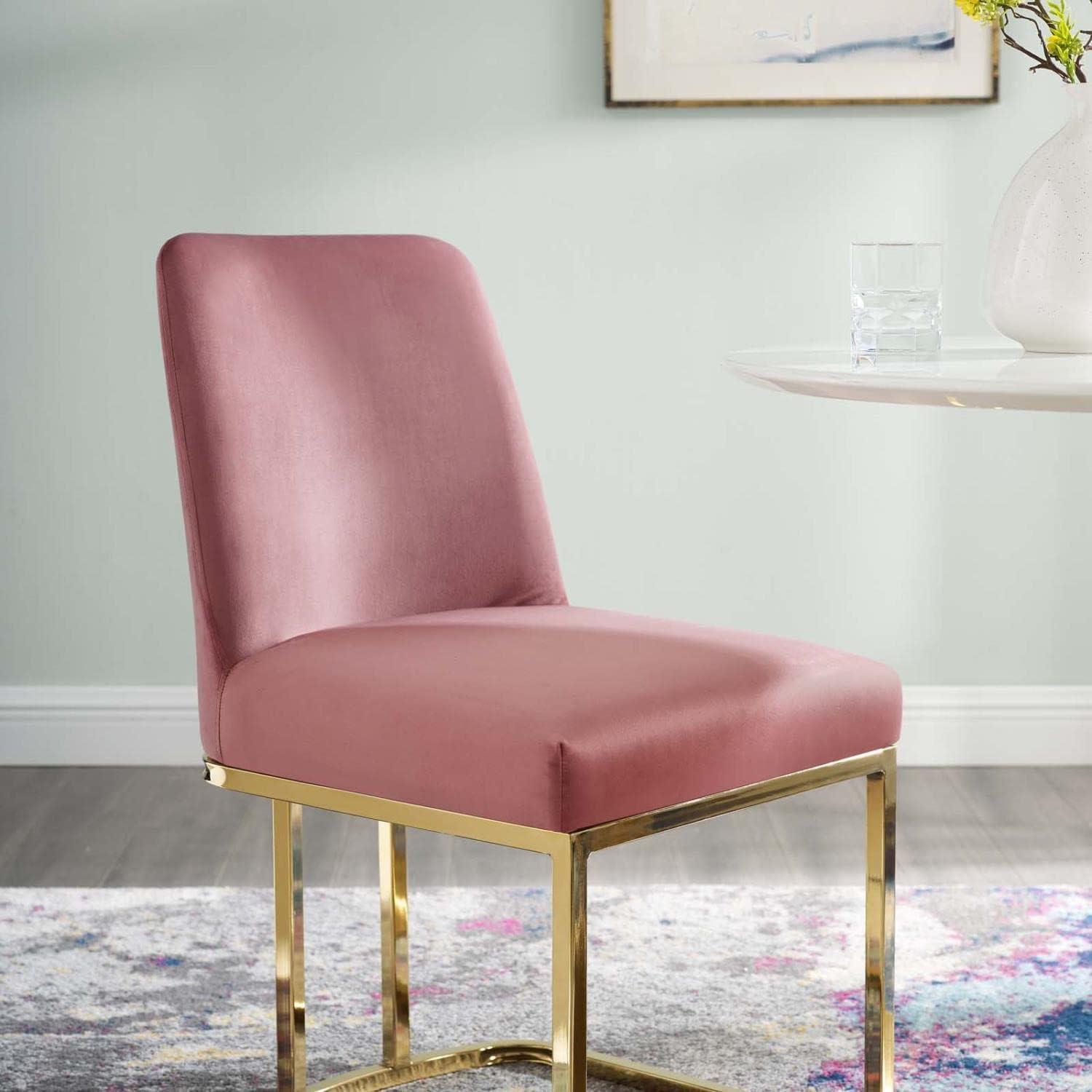 Modway Amplify Sled Base Performance Velvet Dining Side Chair