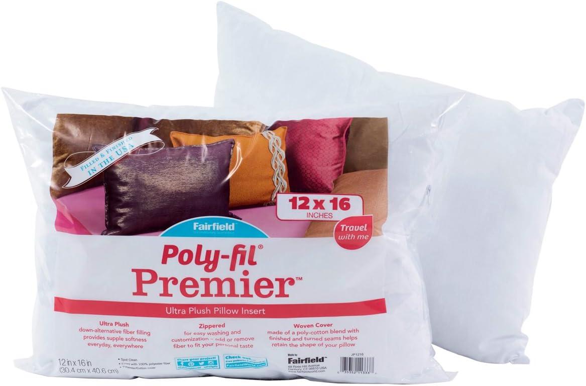 Poly-Fil® Premier™ Travel Decorative Pillow Insert by Fairfield™,  12" x 16"