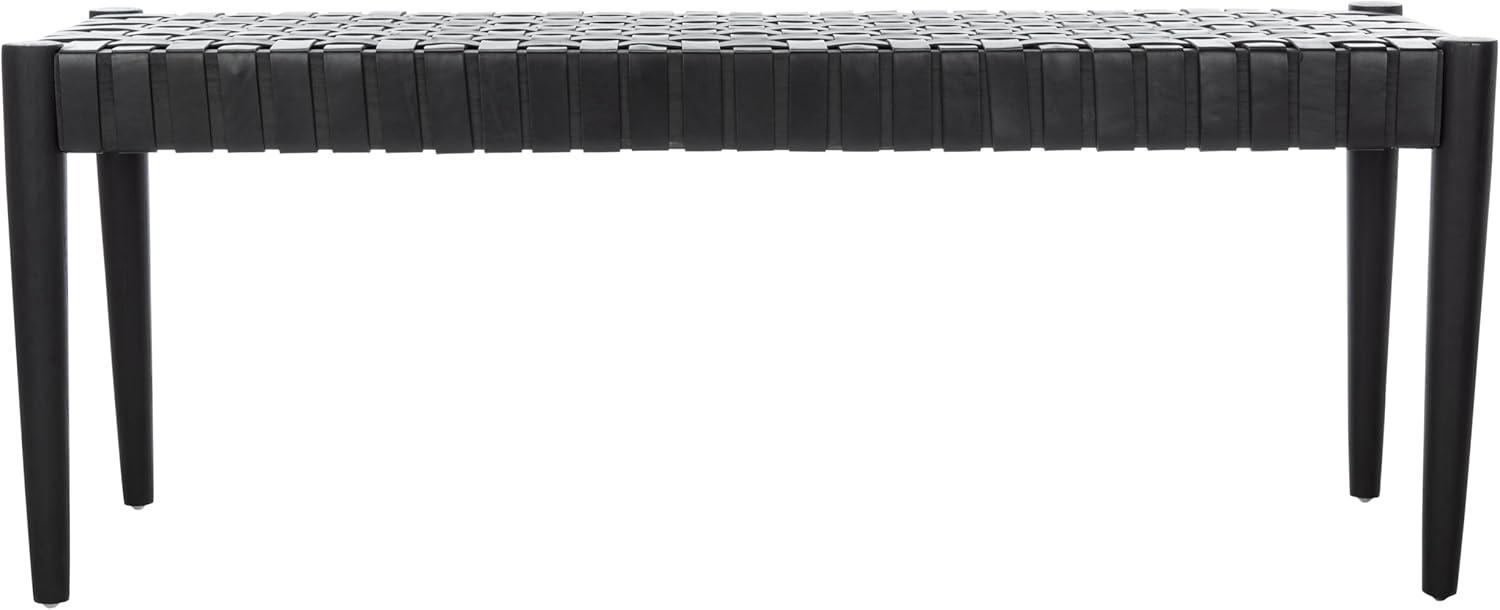 Orin 47" Woven Leather Bench