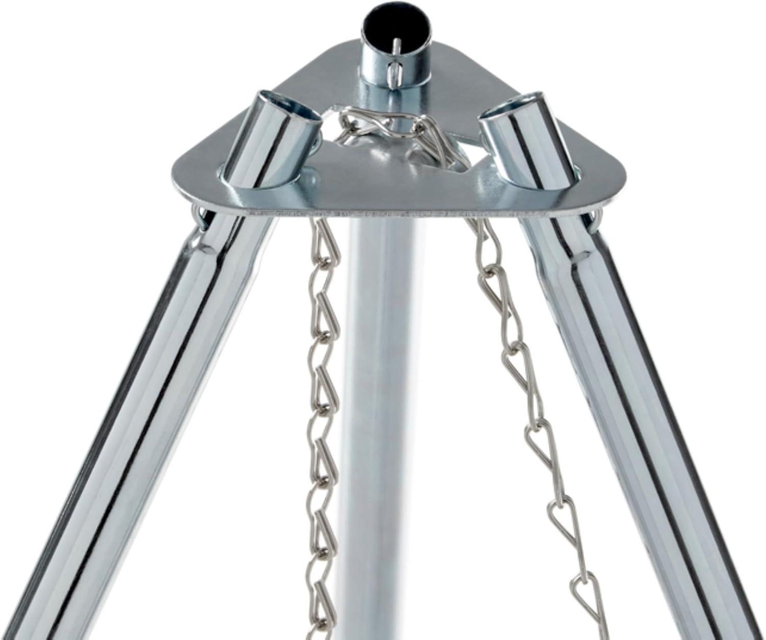 Coleman Tripod over Fire Camping Grill and Lantern Hanger