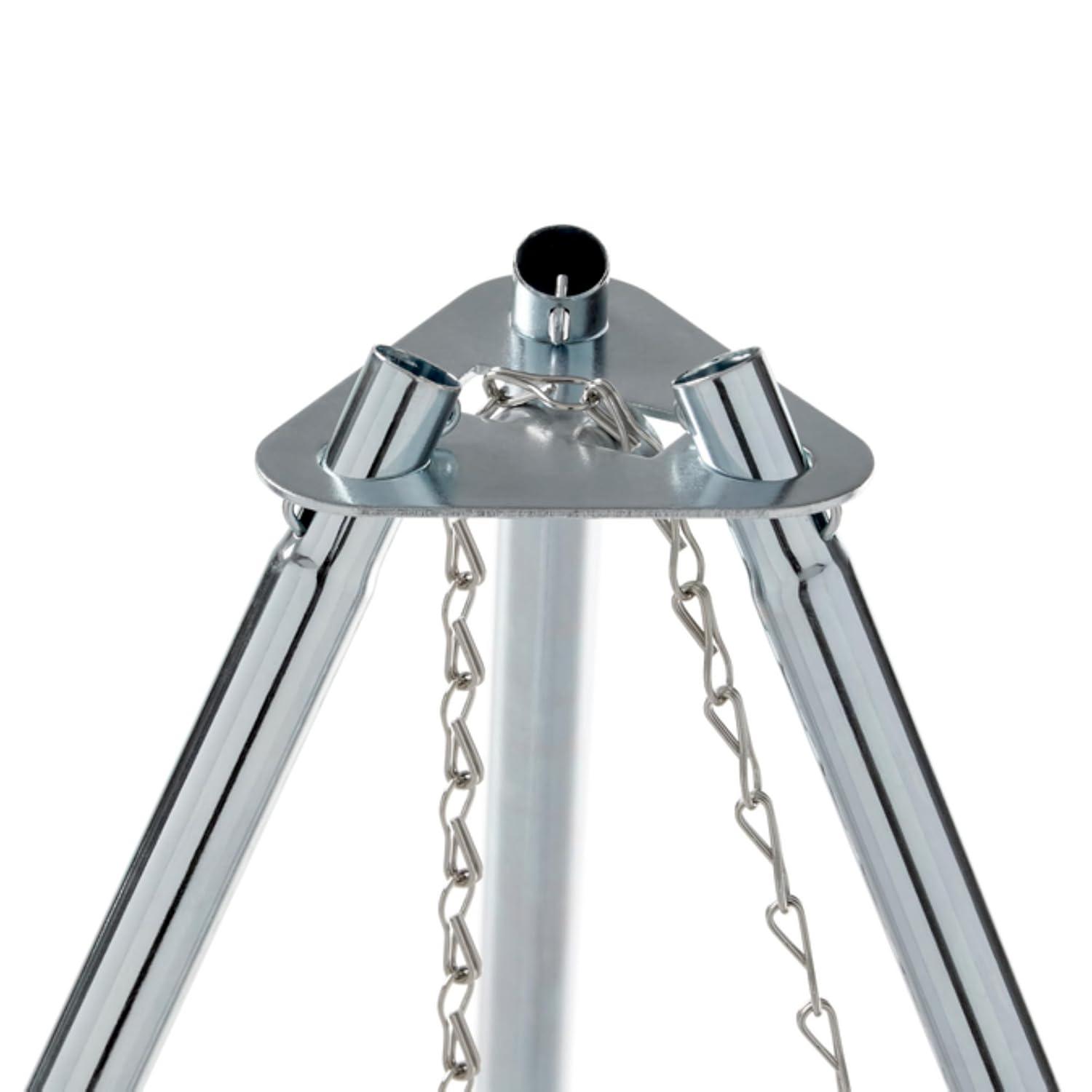 Coleman Tripod over Fire Camping Grill and Lantern Hanger
