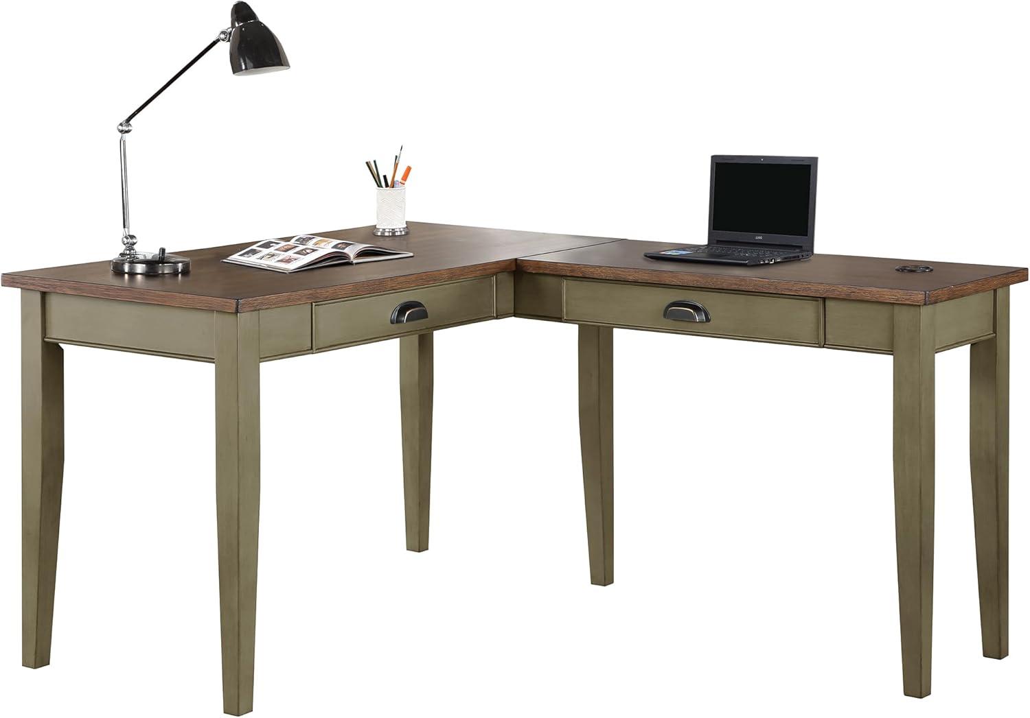 Vivienne L-Shaped Writing Desk