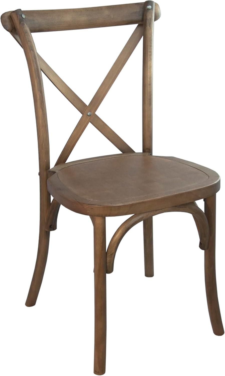 Merrick Lane Bardstown X-Back Bistro Style Wooden High Back Dining Chair