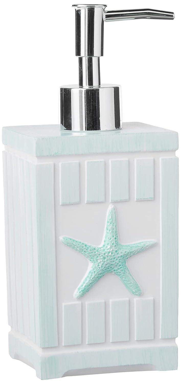 Sweet Home Collection Bathroom Accessories Sets Unique Collections Modern Classic Contemporary Decorative Beautiful Designs Bath Shower Tub Décor, 4 Piece Set, Beach Shells