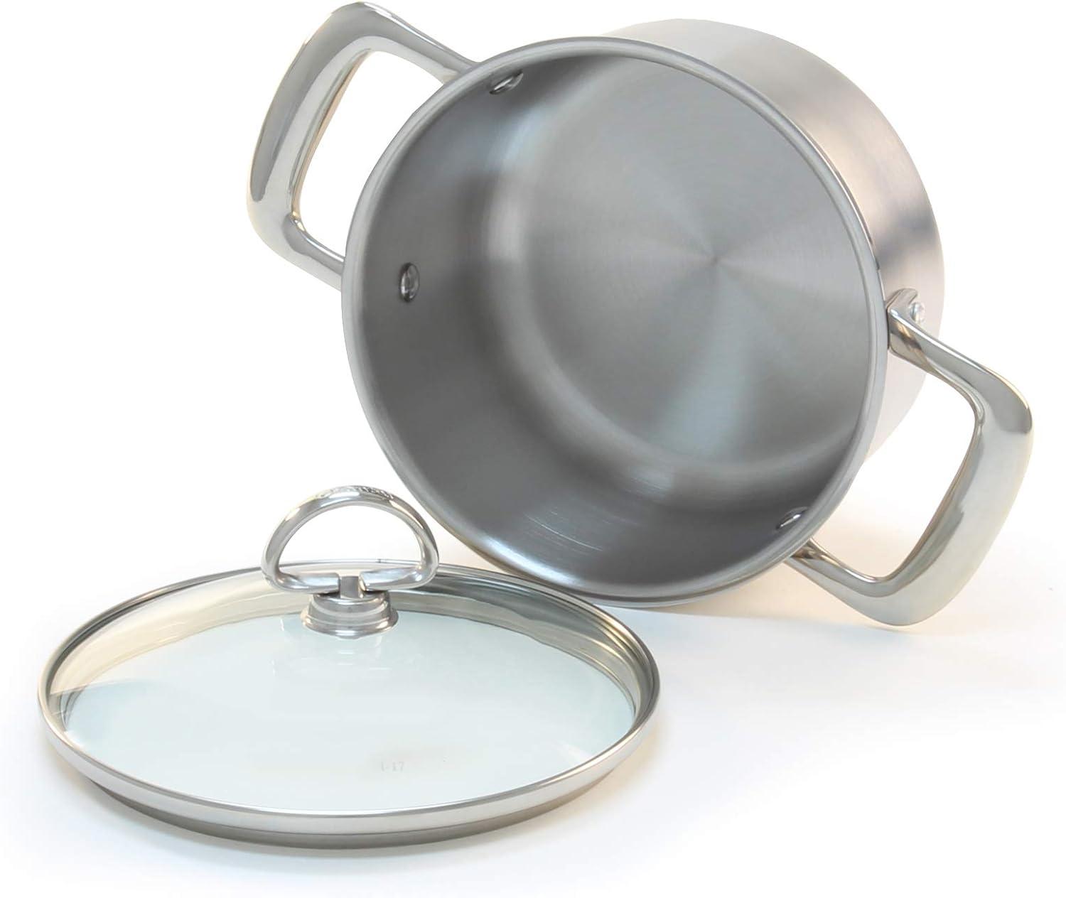 Chantal Induction 21 Steel 2 qt. Soup Pot w/ Glass Lid