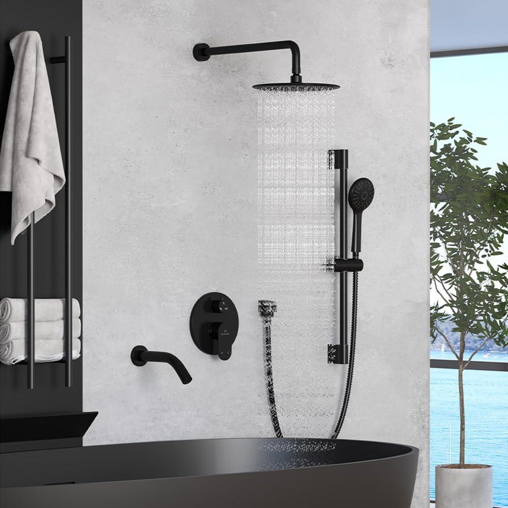 Calliope Wall Mounted 3 Function Retro Shower System with 3 Setting Handheld