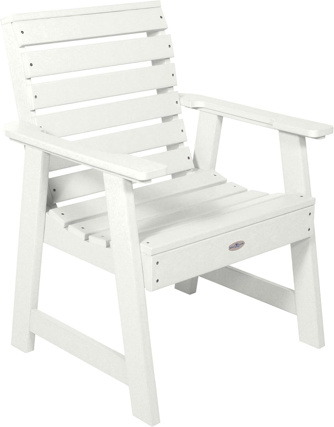Coconut White Poly Lumber Riverside Garden Chair
