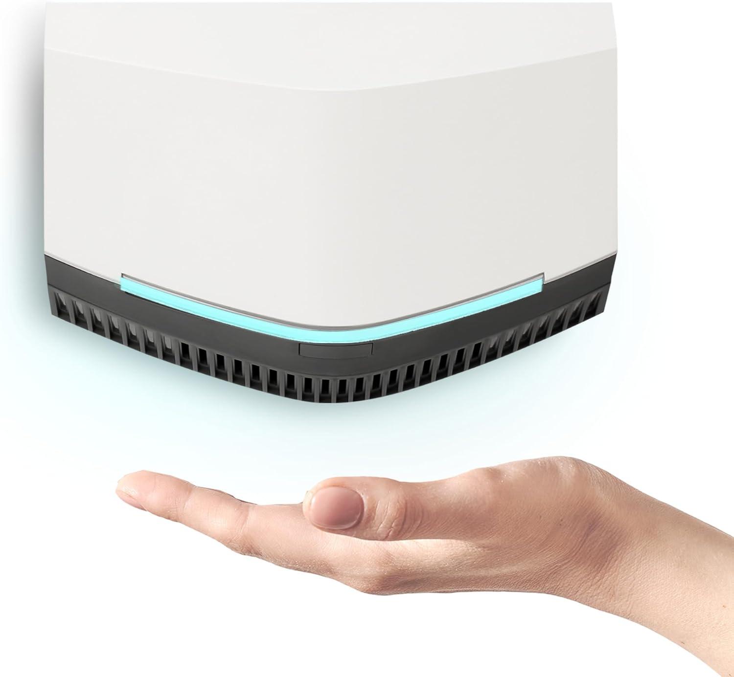 Hand Dryer for Home and Commercial Bathrooms - Compact Electric Hand Dryer | Automatic | Air blade | Plug in ready | Portable /w stand or Wall Mount | HEPA Filter | Touchless | UL Certified