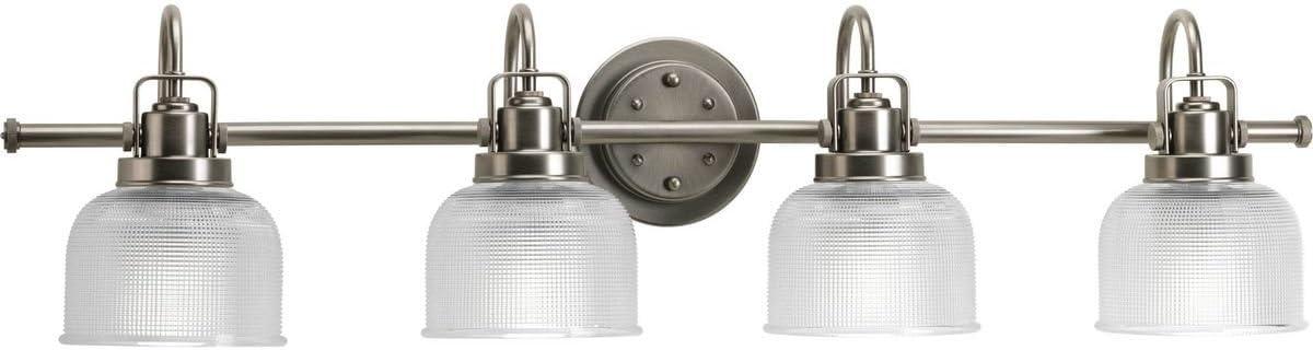 Rosser 4 Light Transparent Dimmable Vanity Light