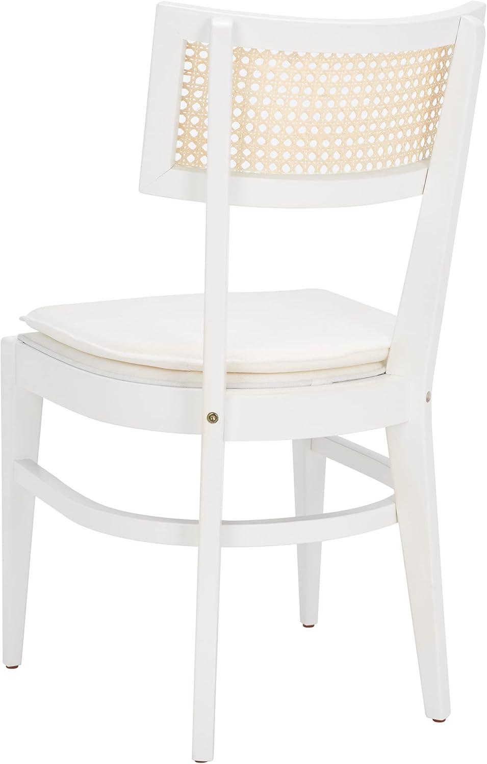 Galway Cane Dining Chair - DCH1007 - White/Natural - Safavieh