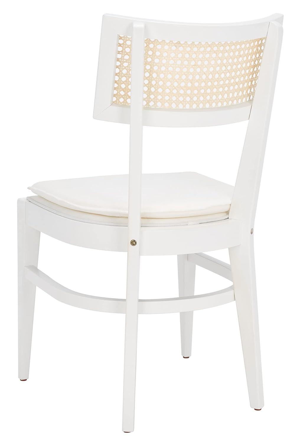 Galway Cane Dining Chair - DCH1007 - White/Natural - Safavieh