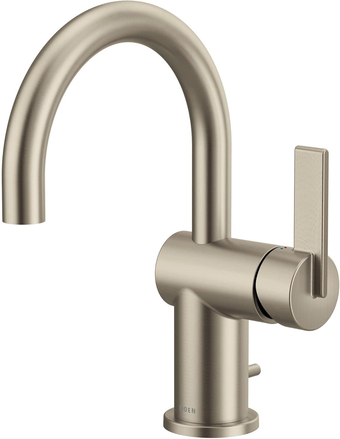 Cia Single Hole Bathroom Faucet, Modern One Handle Bathroom Sink Faucet with Drain Assembly