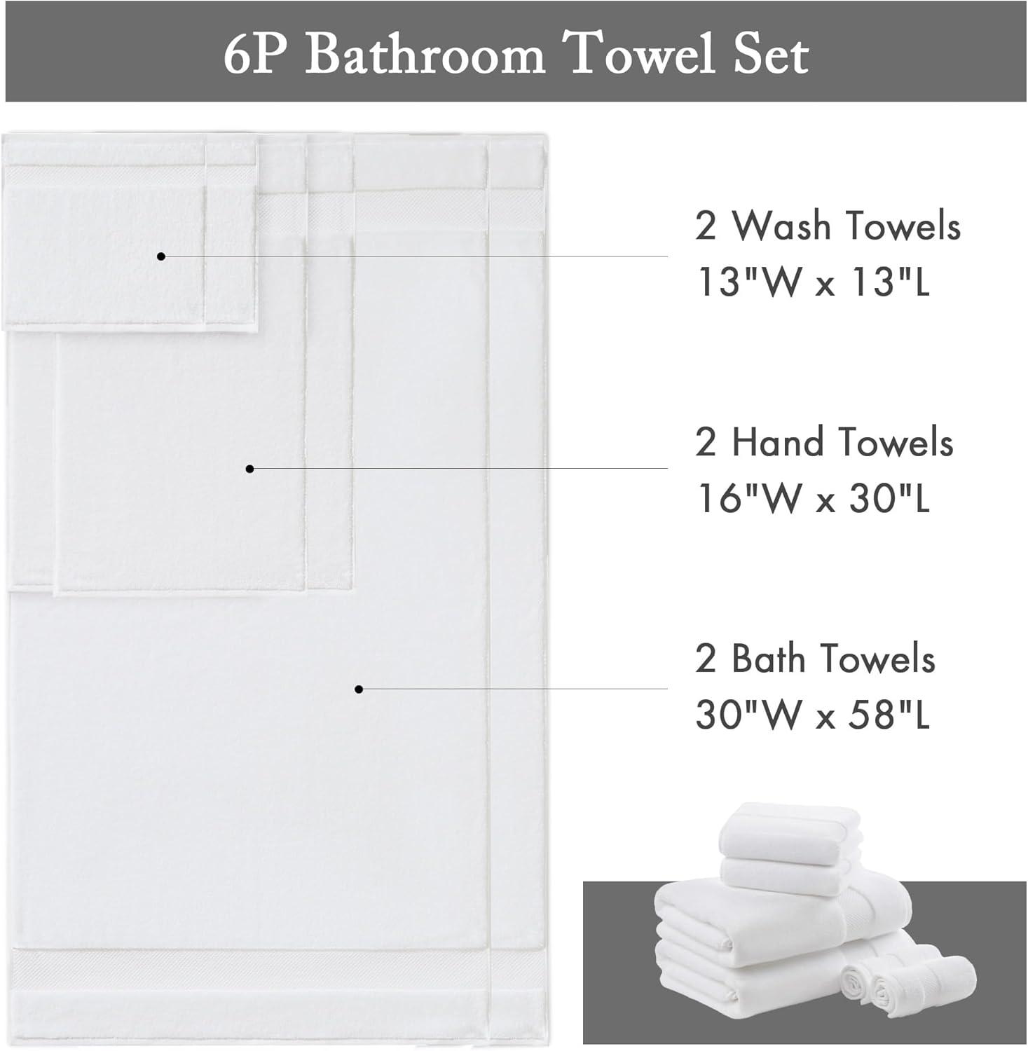 Turkish 100% Cotton Oversized Quick Dry Highly Absorbent Towel Set