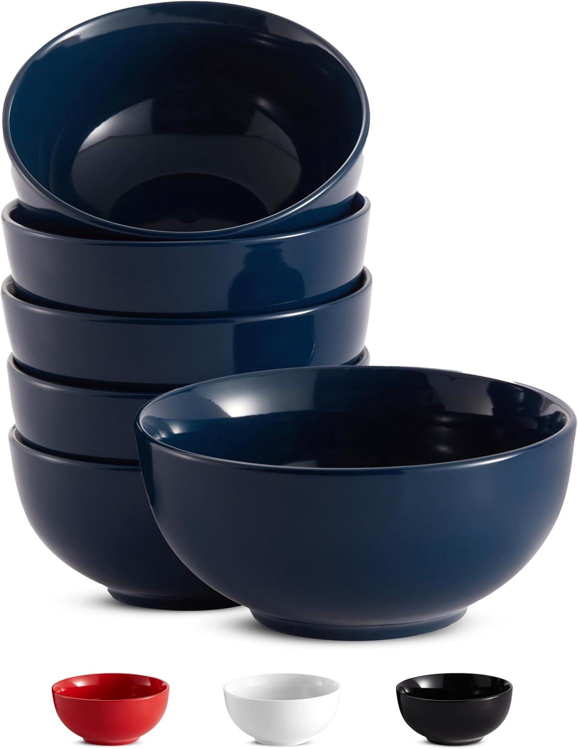 kook Kook Ceramic Cereal Bowls , 20 oz. (Set of 6)