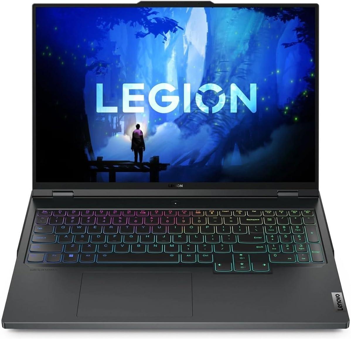 Lenovo Legion Pro 7 16IRX9H 83DE - Intel Core i9 - i9-14900HX / up to 5.8 GHz - Win 11 Pro - GeForce RTX 4090 - 32 GB RAM - 1 TB SSD NVMe x 2 - 16" IPS 2560 x 1600 (WQXGA) @ 240 Hz - Gigabit Ethernet - Wi-Fi 6E, Bluetooth - eclipse black - kbd: US English - with 3 Years Legion Ultimate Support with Onsite