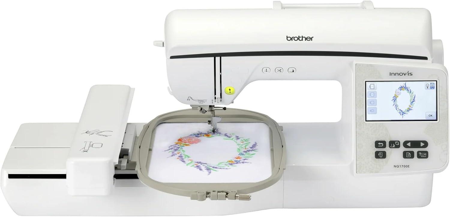 Brother NQ1700E 6" x 10" Computerized Embroidery Machine With Software & Magnetic 5x7 Hoop