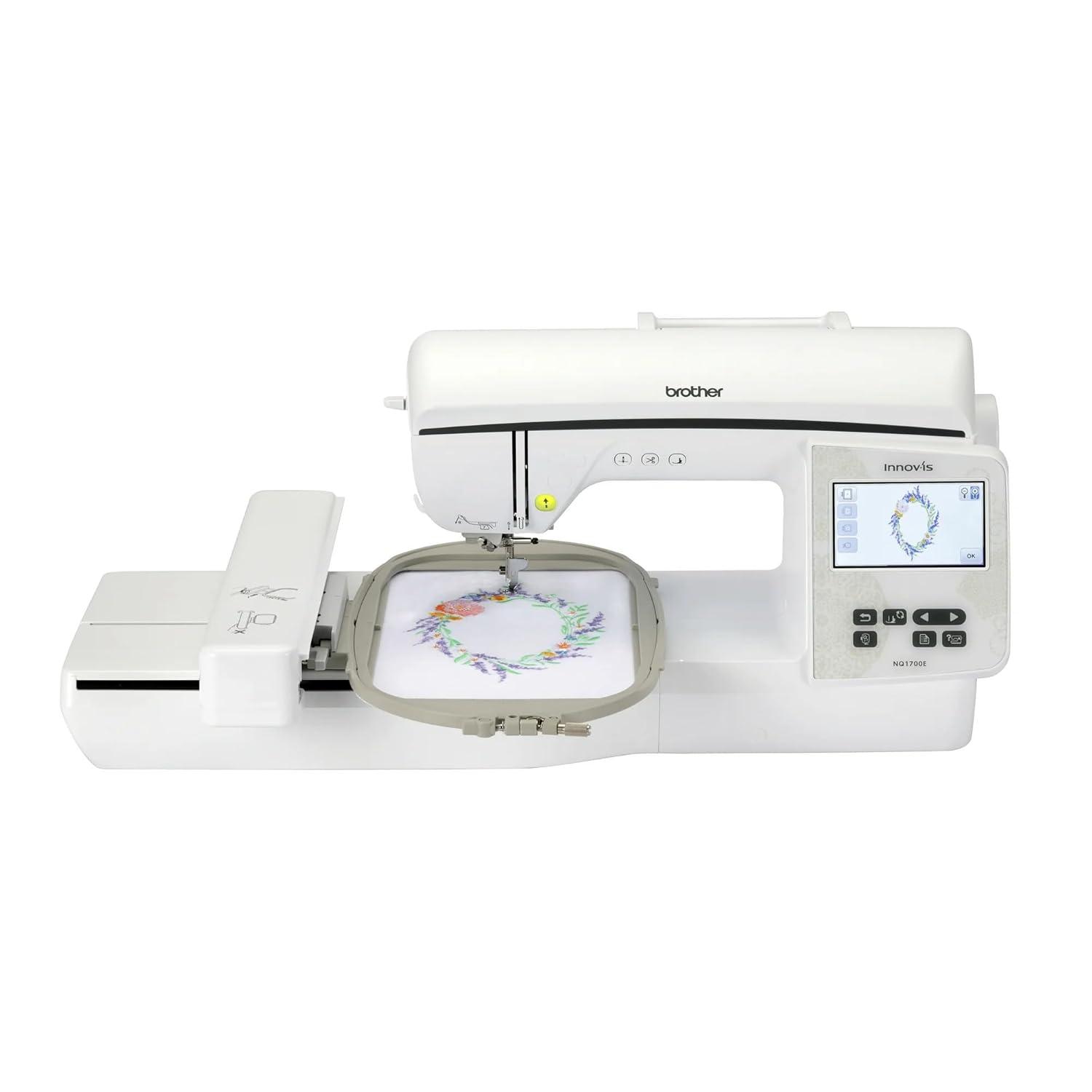 Brother NQ1700E 6" x 10" Computerized Embroidery Machine With Software & Magnetic 5x7 Hoop