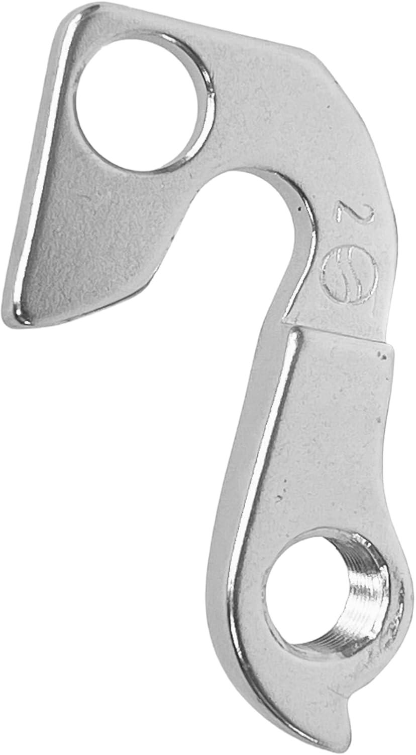 Silver Steel Rear Bike Derailleur Hanger with Bolt