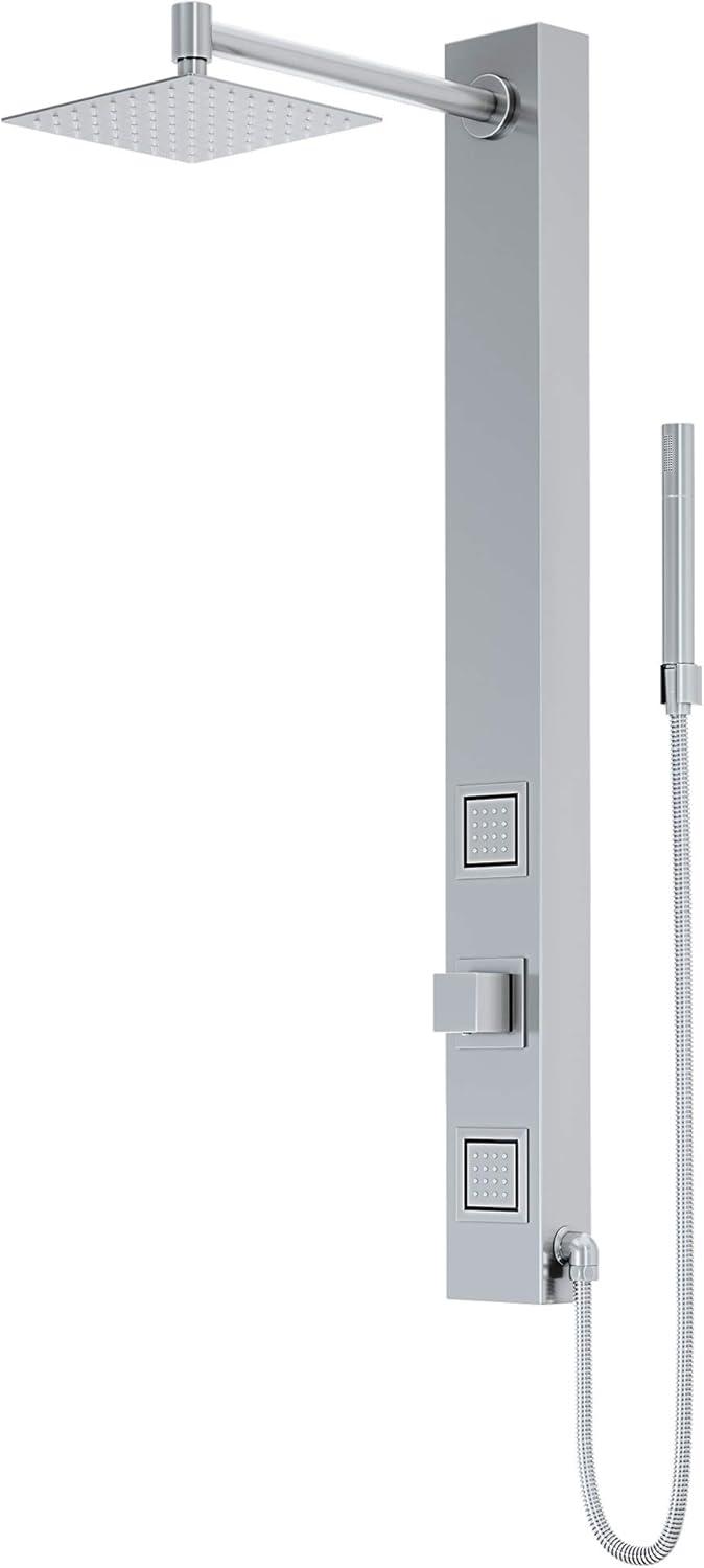 Orchid 39" H X 4" W 2-Jet Shower System with Hand Wand - Requires existing shower head connection