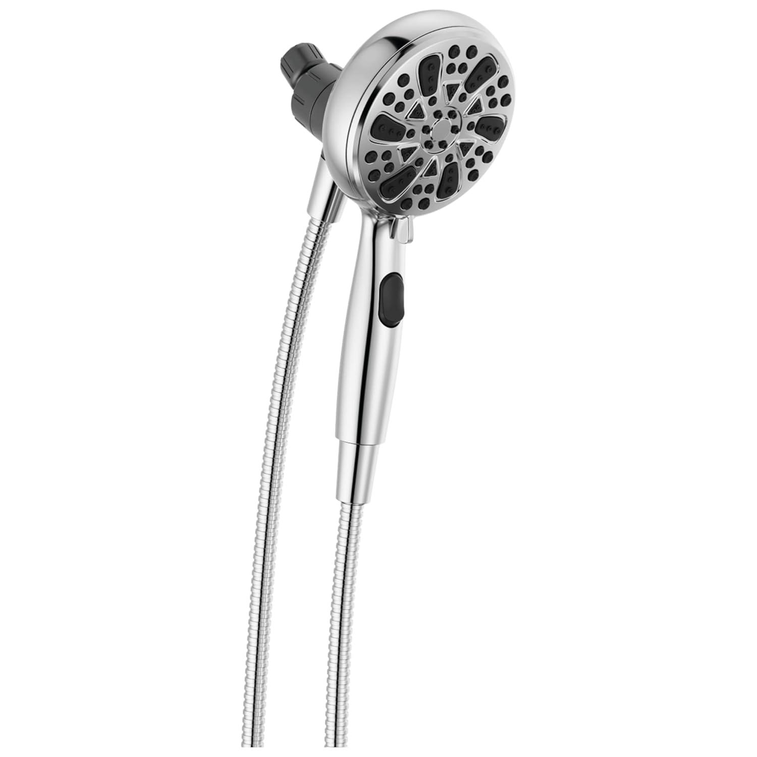 SureDock Magnetic Hand Held Shower Head, 5-Spray Detachable Round Shower Head 1.75 GPM