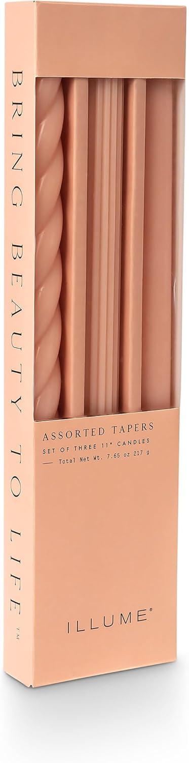 ILLUME Beautifully Done Unfragranced Assorted Tapers 3 Pack
