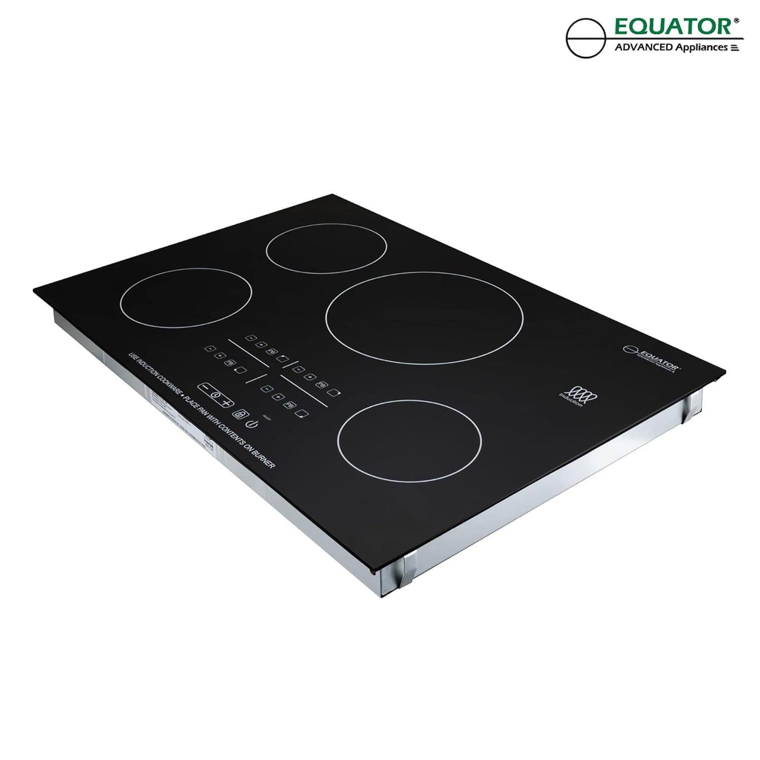 Equator Advanced Appliances Equator 30" Built-In 4 Burner Induction Cooktop POWER BOOST Keep Warm 240V/7400W BIC 304
