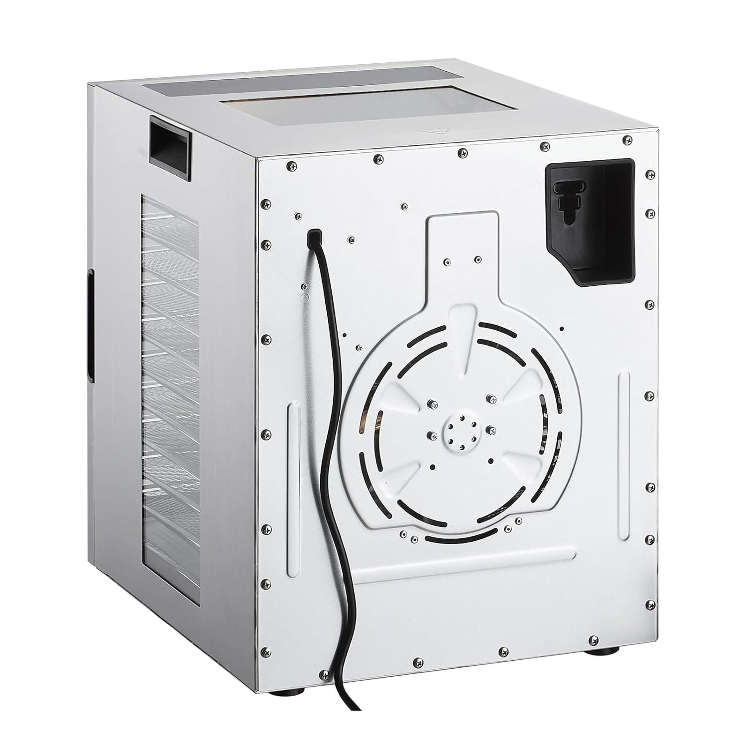 VEVOR Food Dehydrator, 12 Stainless Steel Trays Dehydrators Machine, 850W Food Dryer with Adjustable Temp & 24-Hour Timer, Dehydrator for Food and Jerky, Meat, Fruit, Vegetables, Herbs, Dog Treats