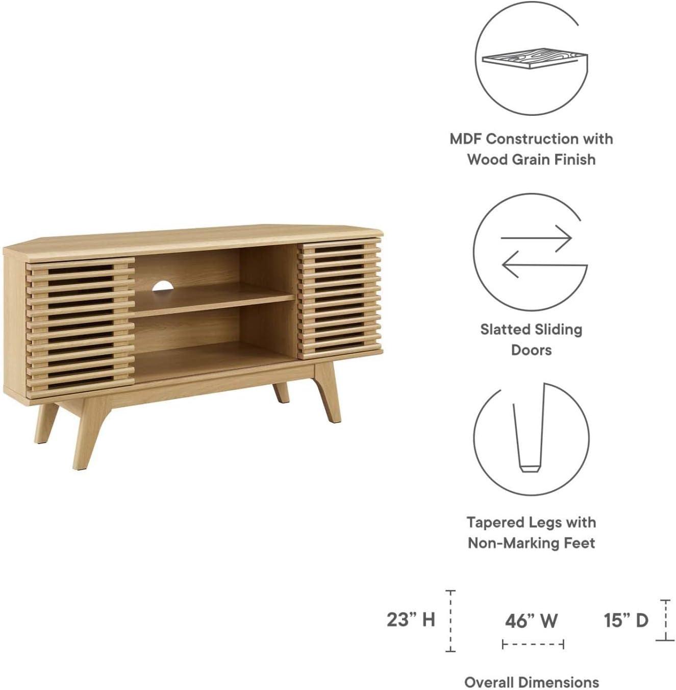 Eve Furniture Render 46" Corner TV Stand by Modway