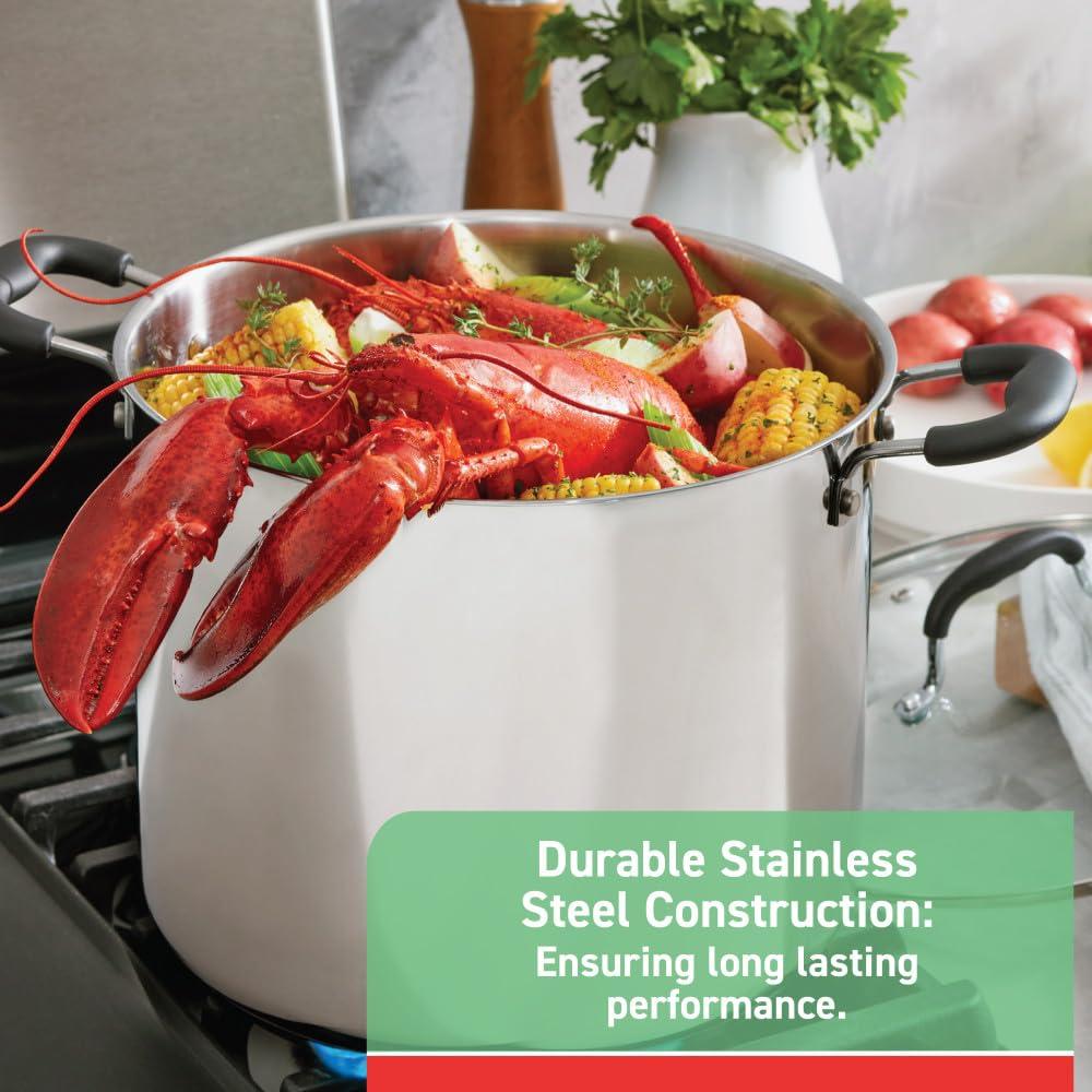 T-fal T-fal Stainless Steel 12 qt. Stockpot with lid