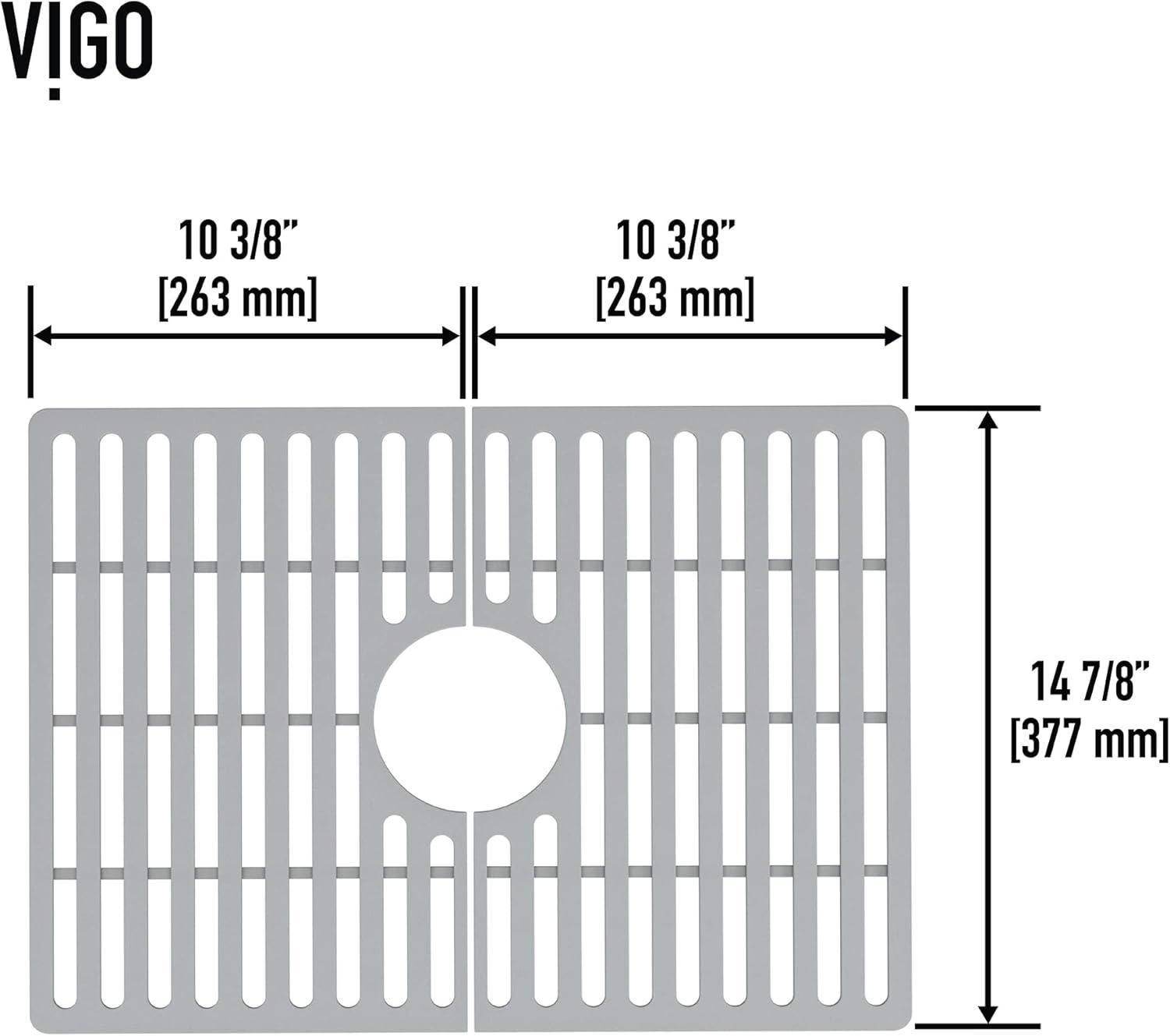 Silicone 20.75 in. x 14.875 in. Silicone Bottom Grid for 24 in. Single Bowl Kitchen Sink