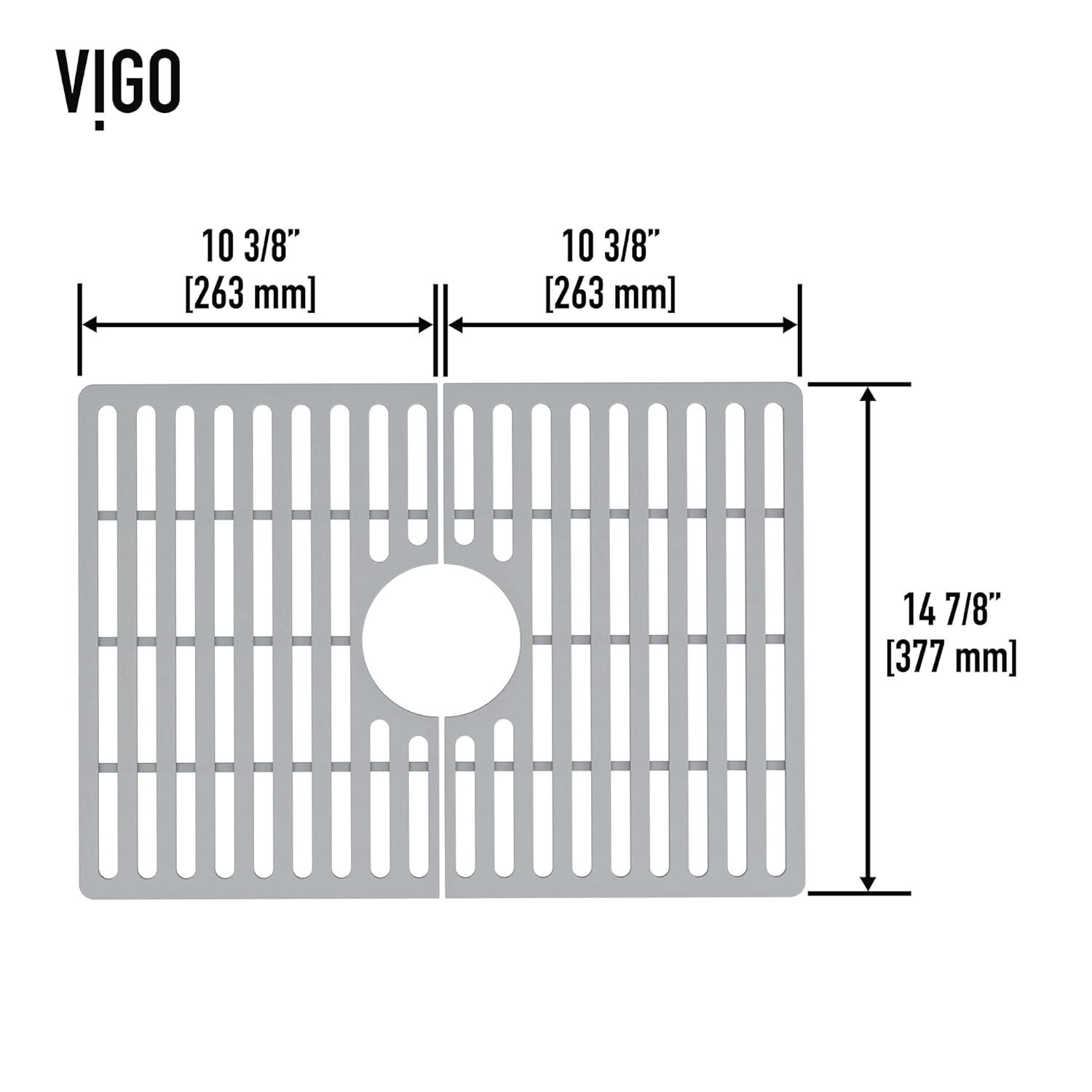 Silicone 20.75 in. x 14.875 in. Silicone Bottom Grid for 24 in. Single Bowl Kitchen Sink