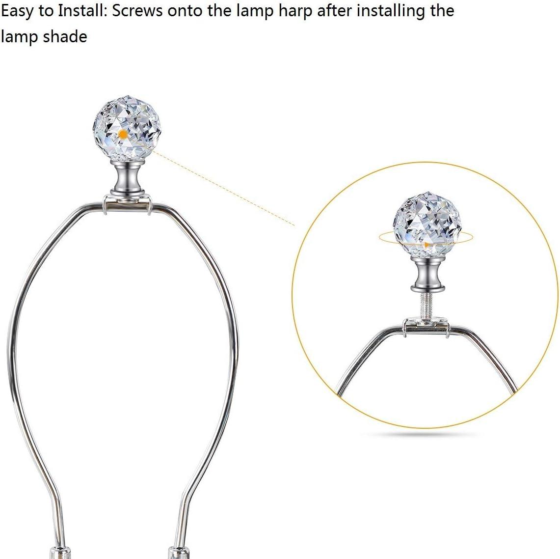 Eeristq 2pcs Lamp Shade Lamp Finial Caps Knob Lamp Decoration for Table Lamp Floor Light