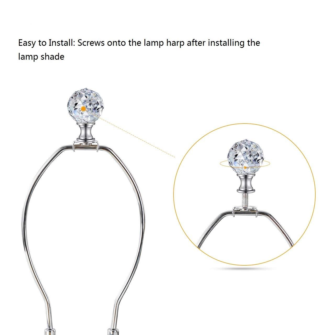 Eeristq 2pcs Lamp Shade Lamp Finial Caps Knob Lamp Decoration for Table Lamp Floor Light