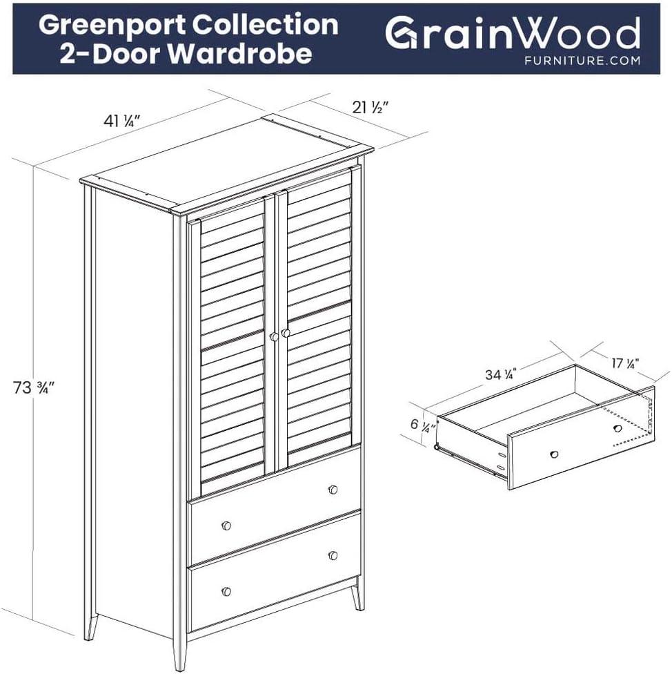 Greenport Solid Wood Armoire