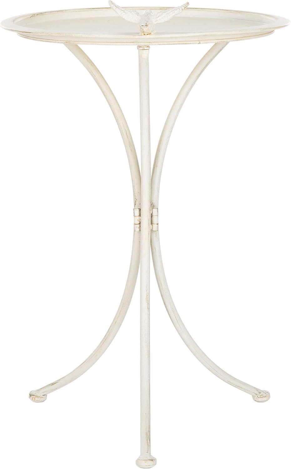 Kensi Outdoor Bird Bath - Pearl White - Safavieh