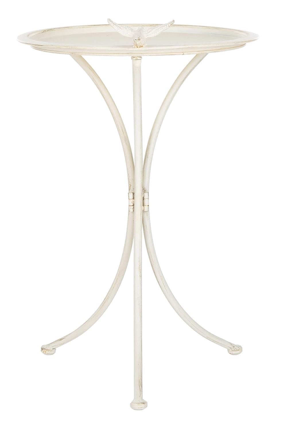 Kensi Outdoor Bird Bath - Pearl White - Safavieh