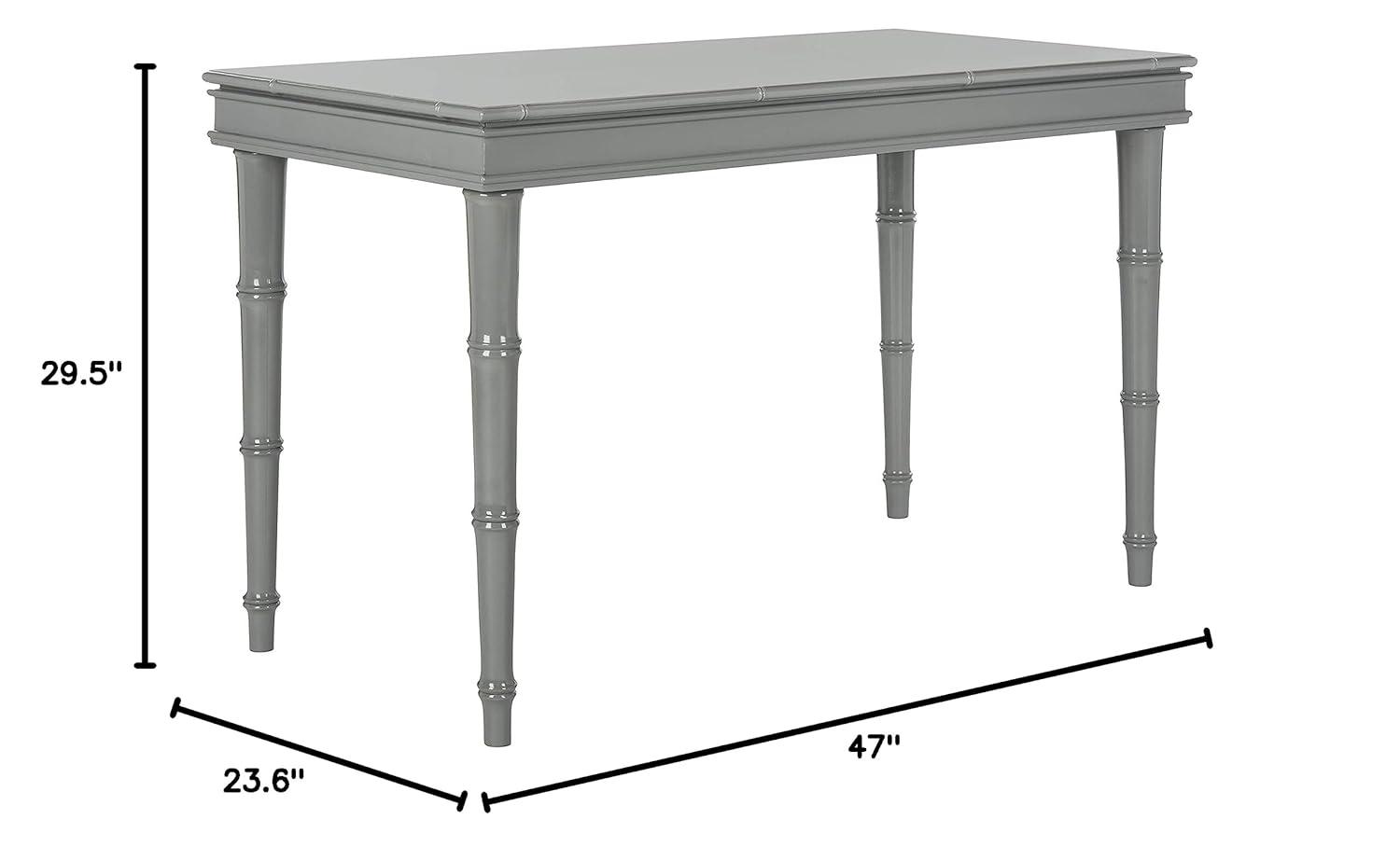 Noely  1 Drawer Writing Desk - DSK3500 - Grey - Safavieh