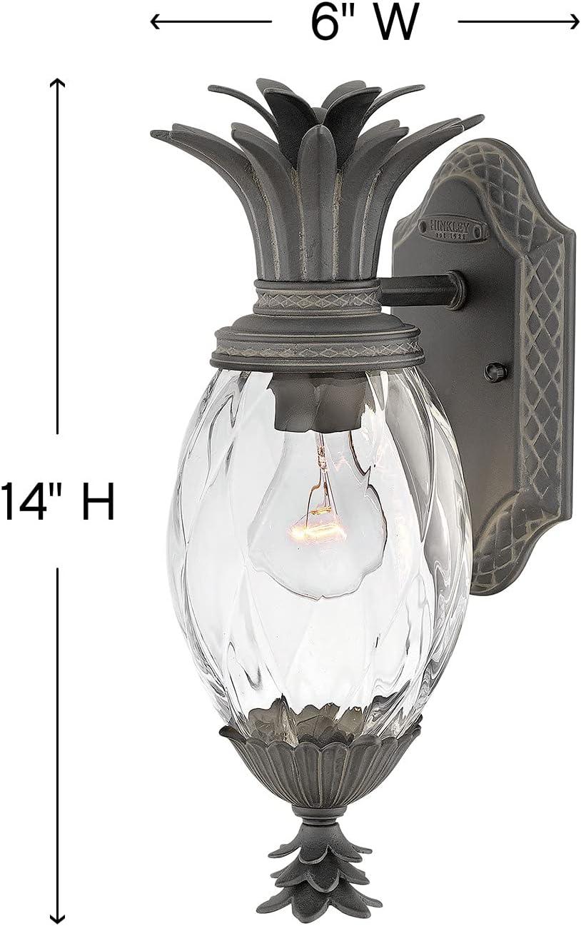 Plantation 1-Light Pineapple Outdoor Wall Mount Lantern