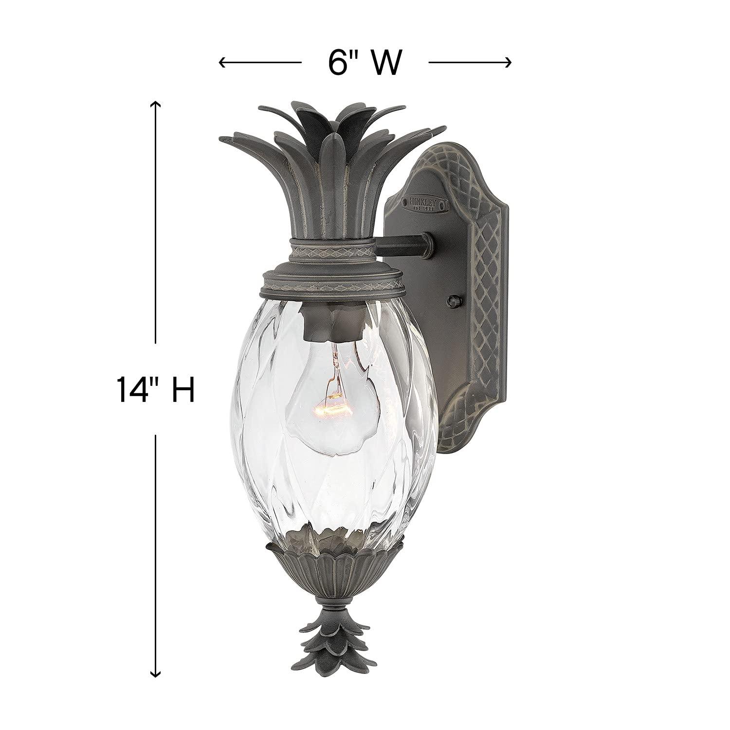 Plantation 1-Light Pineapple Outdoor Wall Mount Lantern